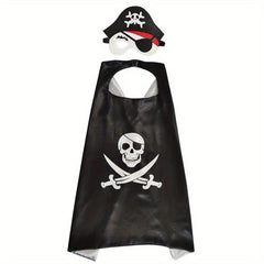 Kids Pirate Costume Cloak Halloween Adventure Hero Jack Cloak