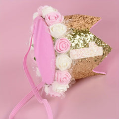 Pink Crown Hat for Kids Birthday Party