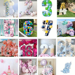 Number 0-9 Light Up Marquee Party Decorations