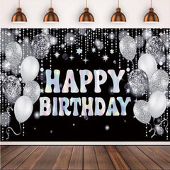 Silvery Tassel Birthday Party Backdrop
