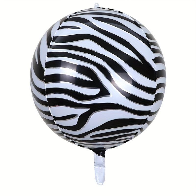 2pcs Animal Striped Aluminum Film 22inch Balloon Printed Animal Pattern 4D