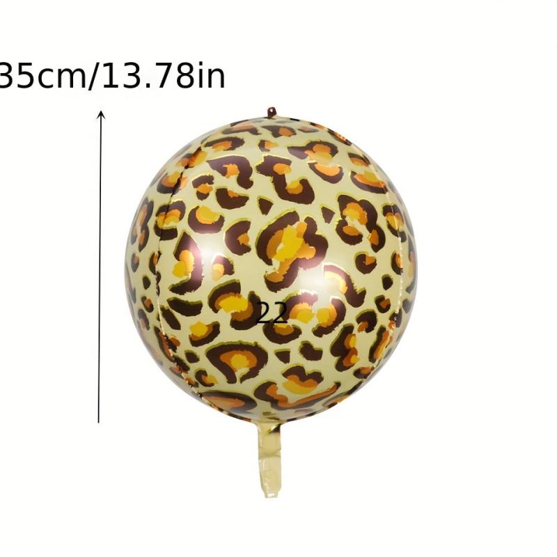 2pcs Animal Striped Aluminum Film 22inch Balloon Printed Animal Pattern 4D