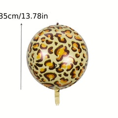 2pcs Animal Striped Aluminum Film 22inch Balloon Printed Animal Pattern 4D
