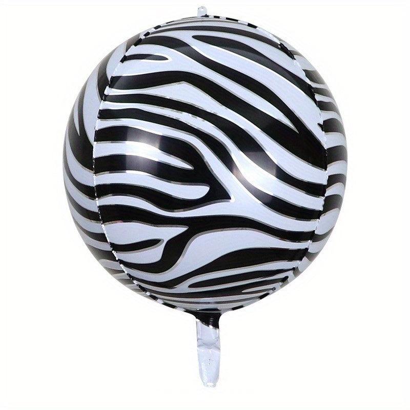 2pcs Animal Striped Aluminum Film 22inch Balloon Printed Animal Pattern 4D