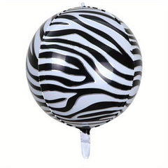 2pcs Animal Striped Aluminum Film 22inch Balloon Printed Animal Pattern 4D