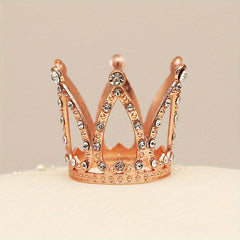 Queen Rhinestone Crown Cake Topper Birthday Tiara Gift Party Decoration