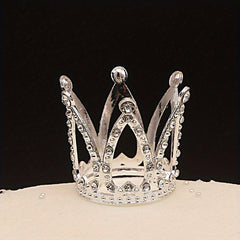 Queen Rhinestone Crown Cake Topper Birthday Tiara Gift Party Decoration