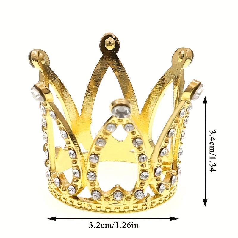 Queen Rhinestone Crown Cake Topper Birthday Tiara Gift Party Decoration