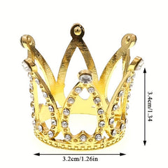 Queen Rhinestone Crown Cake Topper Birthday Tiara Gift Party Decoration