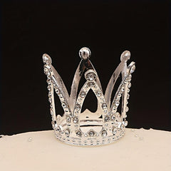 Queen Rhinestone Crown Cake Topper Birthday Tiara Gift Party Decoration