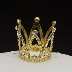 Queen Rhinestone Crown Cake Topper Birthday Tiara Gift Party Decoration