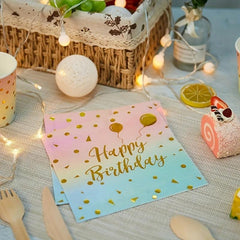 Rainbow Birthday Supplies 10ct 22 Plates