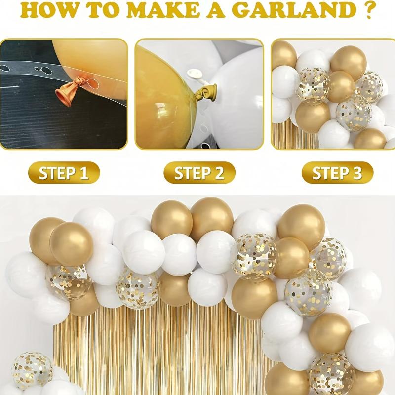 92pcs Golden Balloon Garland Set for Birthday Party Decor