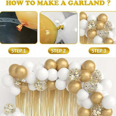 92pcs Golden Balloon Garland Set for Birthday Party Decor