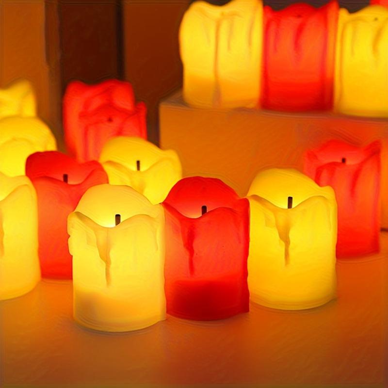 24pcs LED Candle Lights Flameless Operated Tea Light Simulation Flame