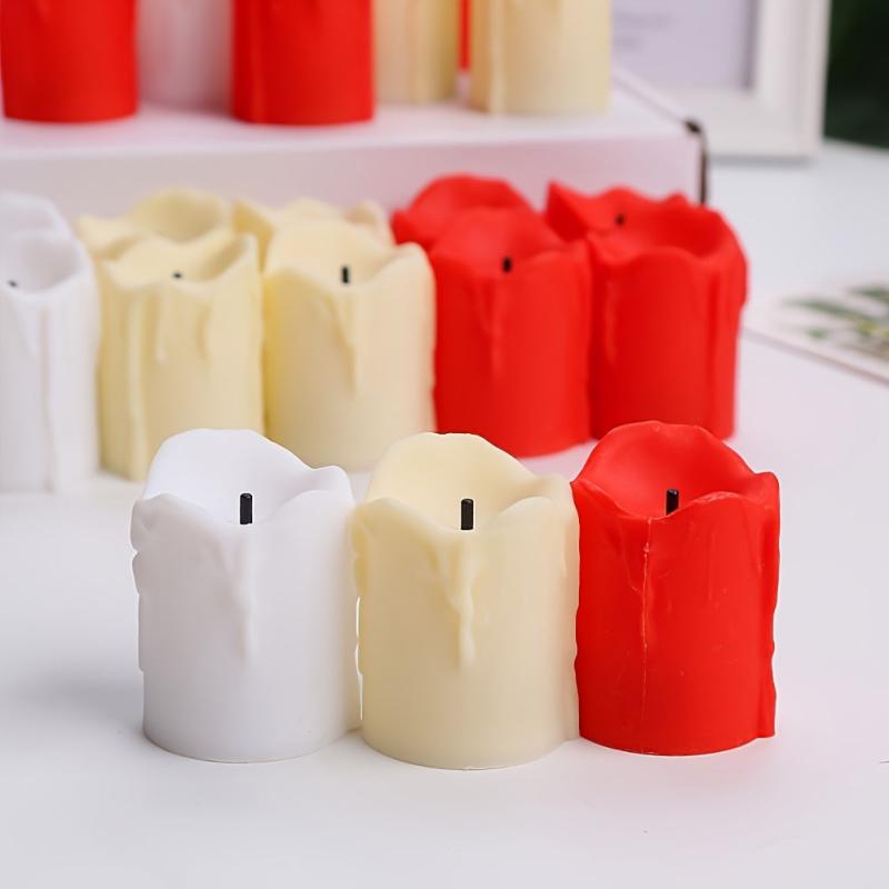 24pcs LED Candle Lights Flameless Operated Tea Light Simulation Flame