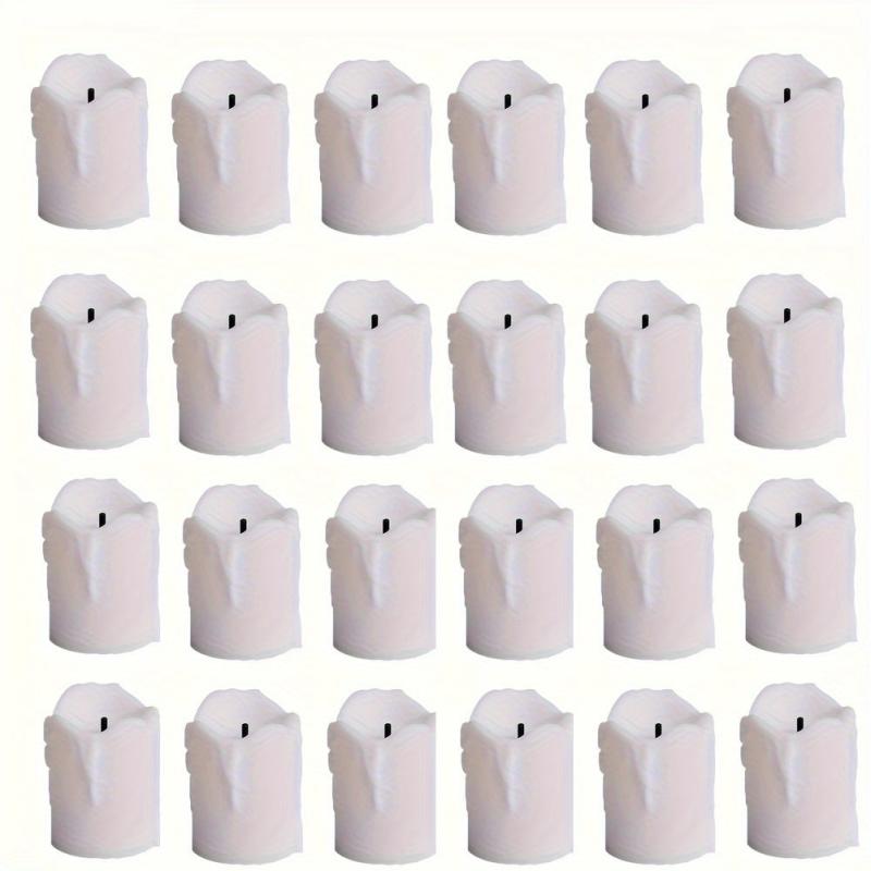 24pcs LED Candle Lights Flameless Operated Tea Light Simulation Flame