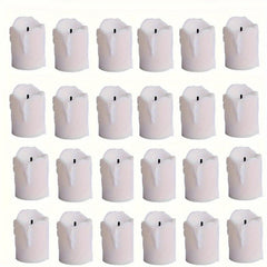 24pcs LED Candle Lights Flameless Operated Tea Light Simulation Flame