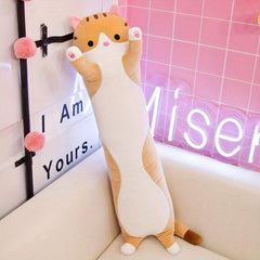 Cute Cat Plush Pillow Soft Sleep Nap Pillow for Girls, Birthday Gift