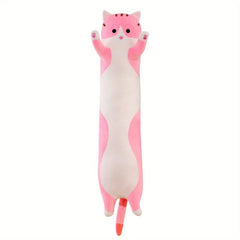 Cute Cat Plush Pillow Soft Sleep Nap Pillow for Girls, Birthday Gift