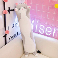 Cute Cat Plush Pillow Soft Sleep Nap Pillow for Girls, Birthday Gift