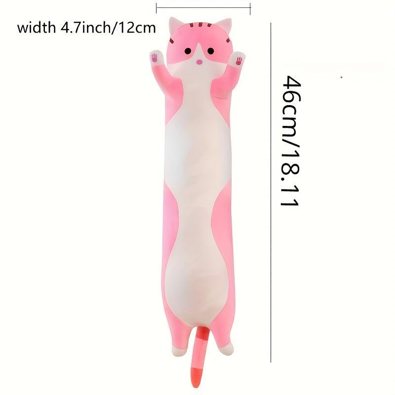 Cute Cat Plush Pillow Soft Sleep Nap Pillow for Girls, Birthday Gift