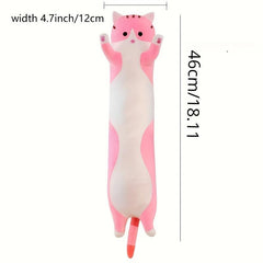 Cute Cat Plush Pillow Soft Sleep Nap Pillow for Girls, Birthday Gift