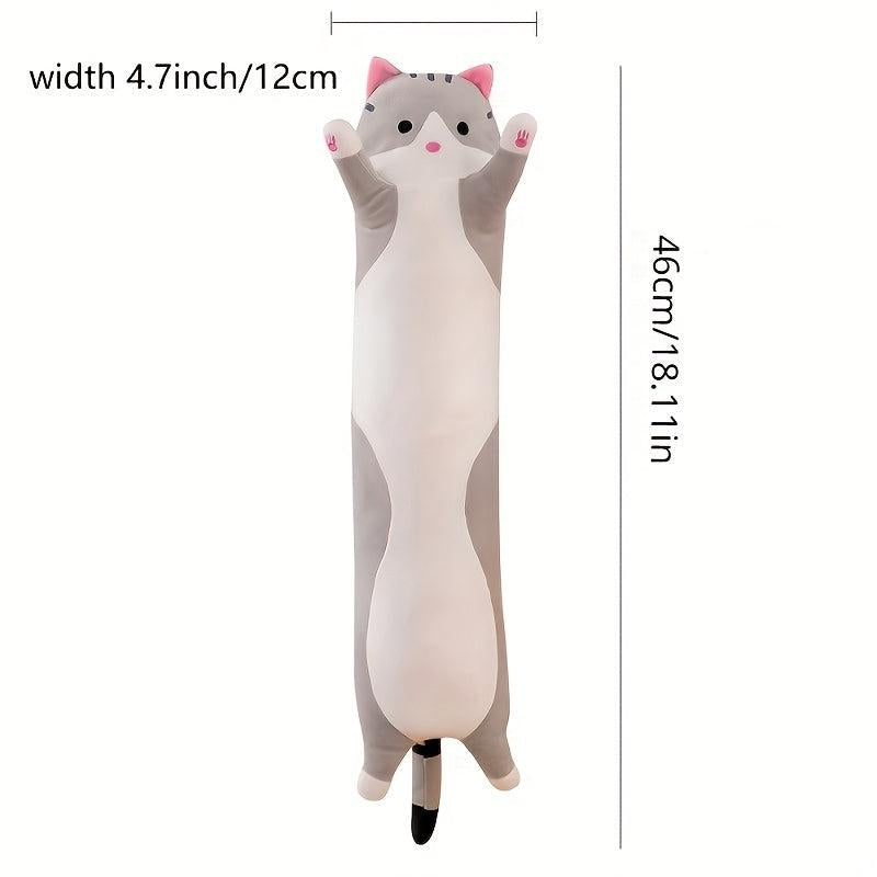 Cute Cat Plush Pillow Soft Sleep Nap Pillow for Girls, Birthday Gift