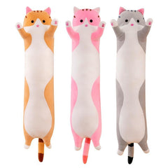 Cute Cat Plush Pillow Soft Sleep Nap Pillow for Girls, Birthday Gift