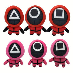 7.8in Masked Little Red Man Plush Toy Cartoon Figure