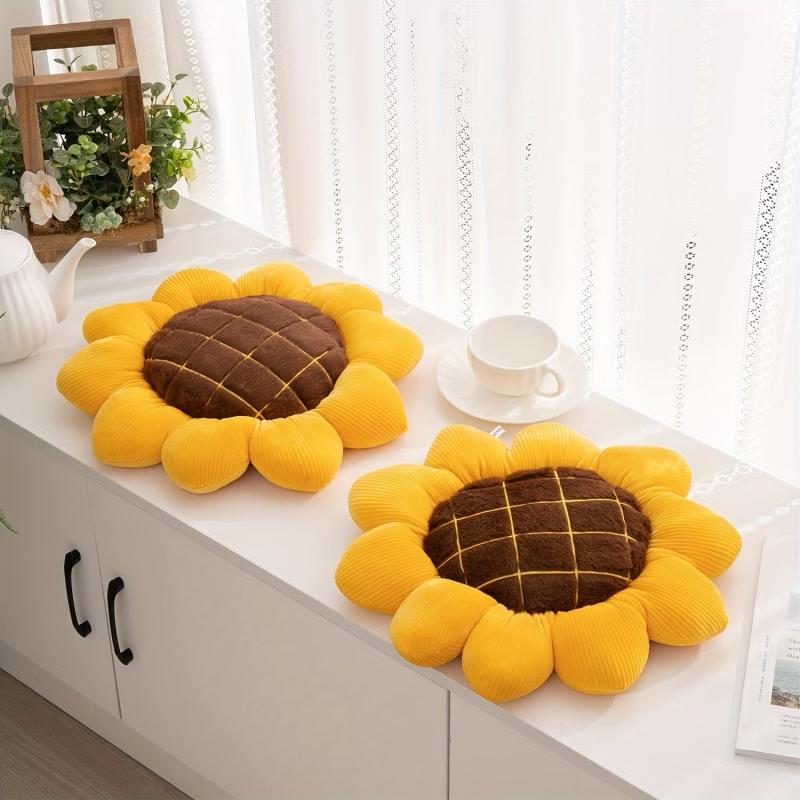 Sunflower Throw Pillow for Bedroom or Living Room Decor