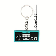 12pcs Random Mixed Game Keychain Cartoon Game Handle Key Chain Bag Pendant