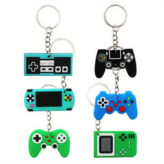 12pcs Random Mixed Game Keychain Cartoon Game Handle Key Chain Bag Pendant