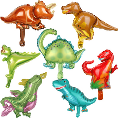 8pcs Little Dinosaur Aluminum Film Balloon Set