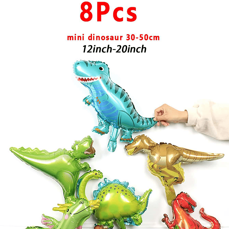 8pcs Little Dinosaur Aluminum Film Balloon Set