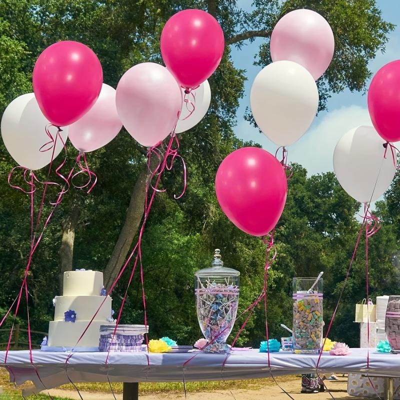 30pcs Pink & Rose Red Latex Balloons for Balloon Garland Arch Decor
