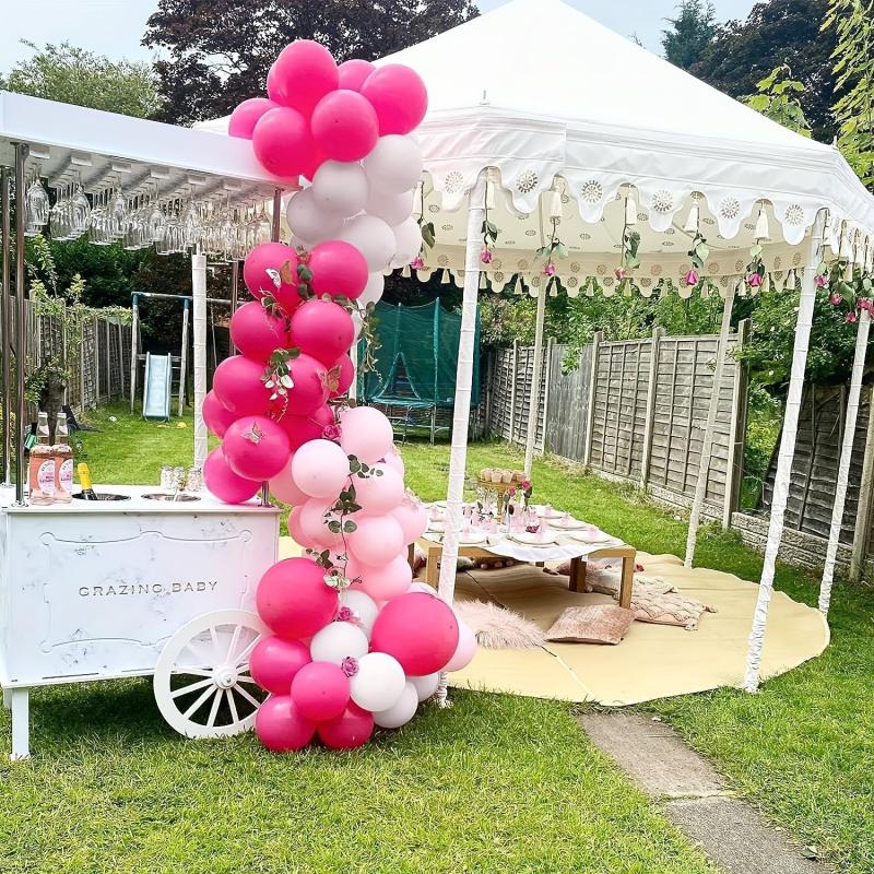30pcs Pink & Rose Red Latex Balloons for Balloon Garland Arch Decor