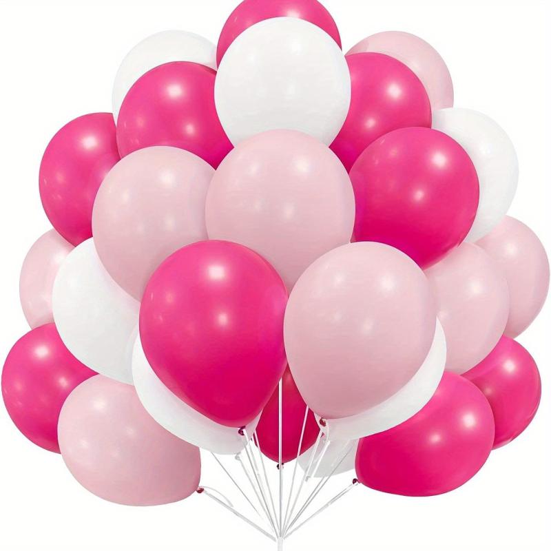 30pcs Pink & Rose Red Latex Balloons for Balloon Garland Arch Decor