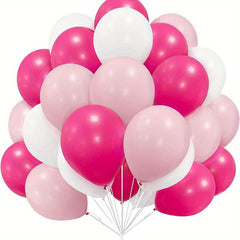 30pcs Pink & Rose Red Latex Balloons for Balloon Garland Arch Decor