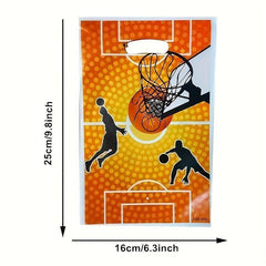 10pcs Basketball Party Favors Gift Bags for Sports Themed Birthday Party