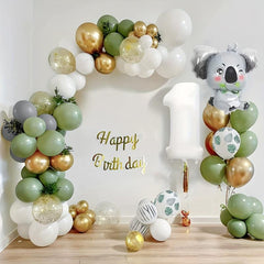 1st Birthday Decorations Wild One Safari Party Decorations Latex Balloons