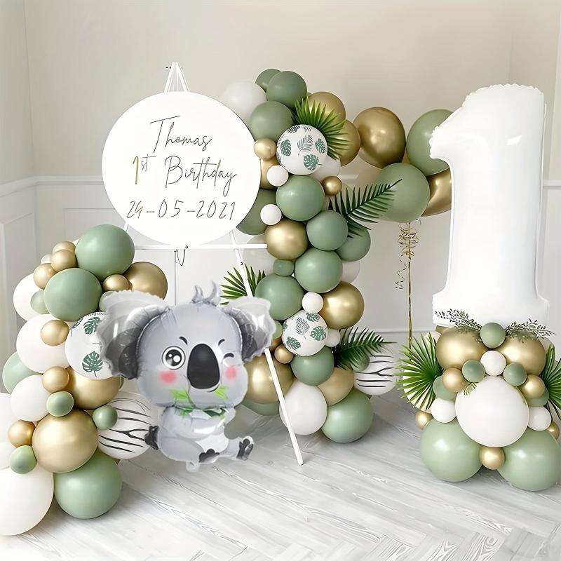 1st Birthday Decorations Wild One Safari Party Decorations Latex Balloons