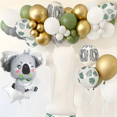 1st Birthday Decorations Wild One Safari Party Decorations Latex Balloons