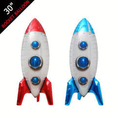 4D Rocket Helium Balloon Outer Space Foil Balloons