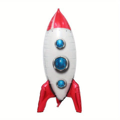 4D Rocket Helium Balloon Outer Space Foil Balloons