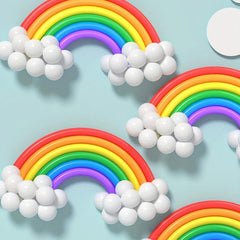 104pc Rainbow Cloud Balloon Set for Summer Parties