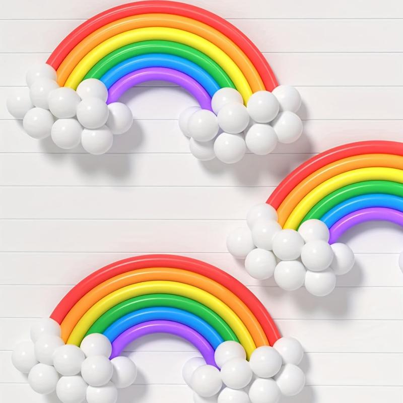 104pc Rainbow Cloud Balloon Set for Summer Parties