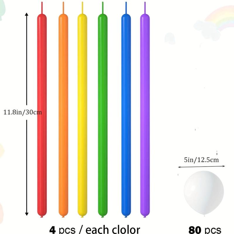 104pc Rainbow Cloud Balloon Set for Summer Parties