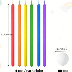 104pc Rainbow Cloud Balloon Set for Summer Parties
