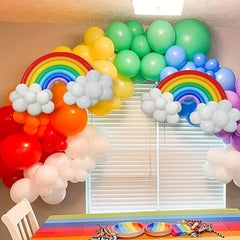 104pc Rainbow Cloud Balloon Set for Summer Parties